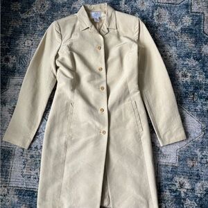 Elegant LOFT ANN TAYLOR Cream Long Coat